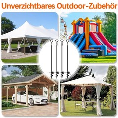 68cm Ground Anchor Screw In Trampoline Tent Ground Anchor, Heavy Duty Trampoline An…