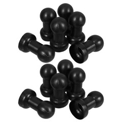 12Pcs Black Plastic Trampoline Pole End Caps Easy Install Protective Replacement