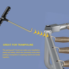 Trampoline Spring Pull Tool T Hook Puller Kit Heavy Duty Install Tool