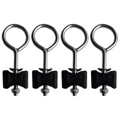 4Pcs Reusable Trampoline Screws Silver Professional Outdoor Fixing Accessories