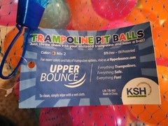 Machrus’s Upper Bounce Trampoline Pit Balls in Mixed, Clear, Pink, Turquoise,
