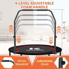 40″ Mini Flodable Spring Rebounder Trampoline Adults Small Exercise Trampoline