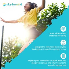 SkyBound Premium Trampoline Springs 12pk (3.5″ to 8.5″ sizes) Weather Resistant