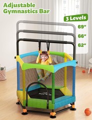 60″ Trampoline for Kids, Twinkoo 5FT Fortified Toddler Trampolines with Anti-…