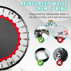 40 Inch Foldable Trampoline – Professional-Grade Rebounder for Home Workouts