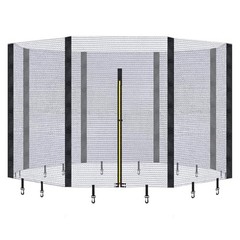 Trampoline – Replacement Enclosure Safety for Straight 12ft – 8 Poles Net