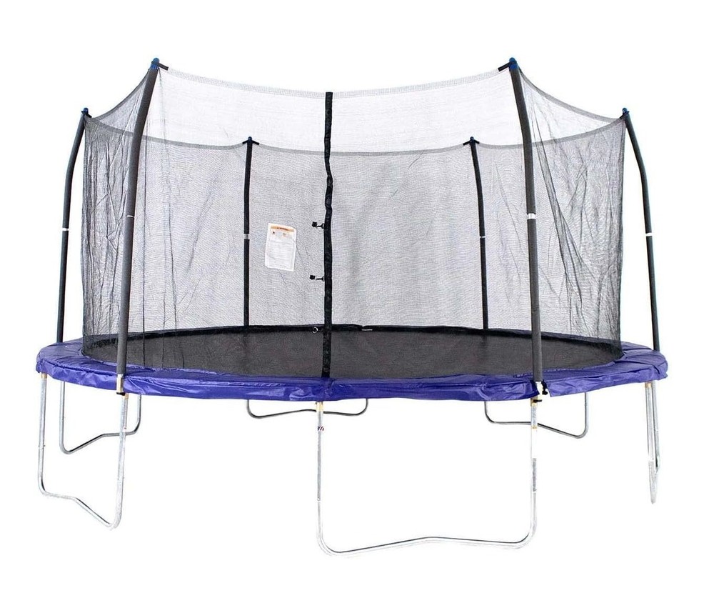 Skywalkers 16’ Round Trampoline With Enclosure – Blue