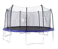 Skywalkers 16’ Round Trampoline With Enclosure – Blue