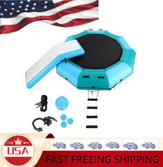 🔥Inflatable Water Trampoline for Lake & Pool – Fun Floating Bouncer, Includes R