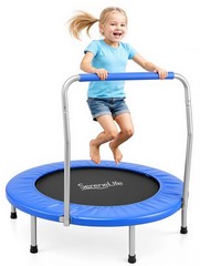 SereneLife 36″ Foldable Trampoline Blue