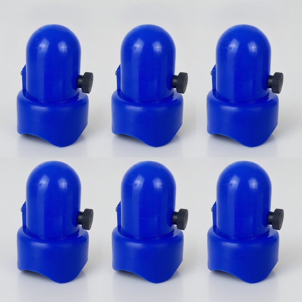 Durable Trampoline Pole Caps with Screw-in Bolts – Set of 6 for 1.5″ Poles
