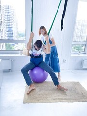 Jumper for adults. Inclusive Movement jumper straps for kids and adults with CP