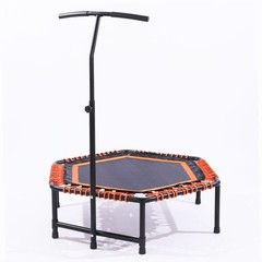 48″ Mini Rebounder for Adults with Adjustable Handle Bar Bungee Ropes Trampoline