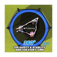 SkyBound 6FT 12FT 14FT Outdoor Trampoline with Net Enclosure – Recreational B…