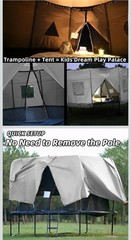 Tent For Trampoline Sun Protection Trampoline Sunshade Cover Foldable