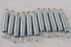 10 Used Trampoline Replacement Springs Heavy-Duty Galvanized Steel 5.5″ Inch