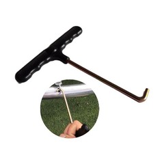 Sturdy Iron Trampoline Spring Puller T Hook Effort Saving Tool Universal Fitting