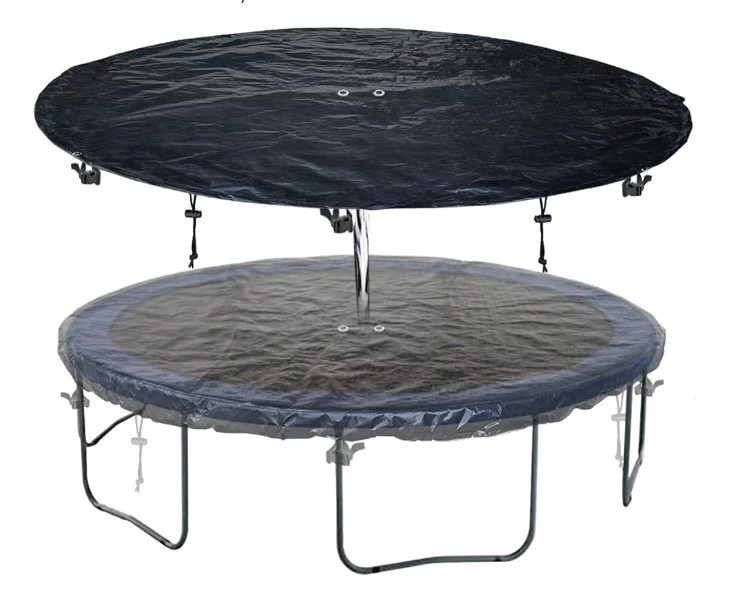 8 FT Trampoline Protective Cover, Waterproof, Anti-UV, Snow & Dust-Proof, Black
