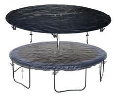 8 FT Trampoline Protective Cover, Waterproof, Anti-UV, Snow & Dust-Proof, Black