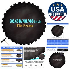 27.5″ Fitness Trampoline Mat with 30 Buckles – Safe and Durable Upgrade