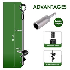 Ground Anchors 8 Pack, Heavy Duty 3 Inch Blades – Strong Wind Resistant