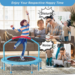 38In/48In Folding Trampoline – Max Load 220Lbs / 450Lbs Trampoline Rebounder Tra