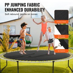 Uimoso Replacement Trampoline Mat Fits 12ft Frame 72 V-Rings 5.5″ Spring Length