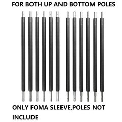 Trampoline Pole Covers 1.26″ Diameter Foam Sleeves, 38″ Protective Tubes, Set of