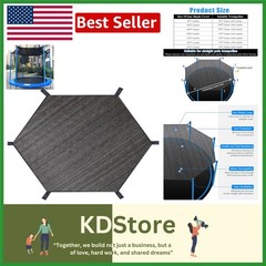 8FT Trampoline Sun Shade Cover UV Protection Mesh Waterproof for Round Tra…