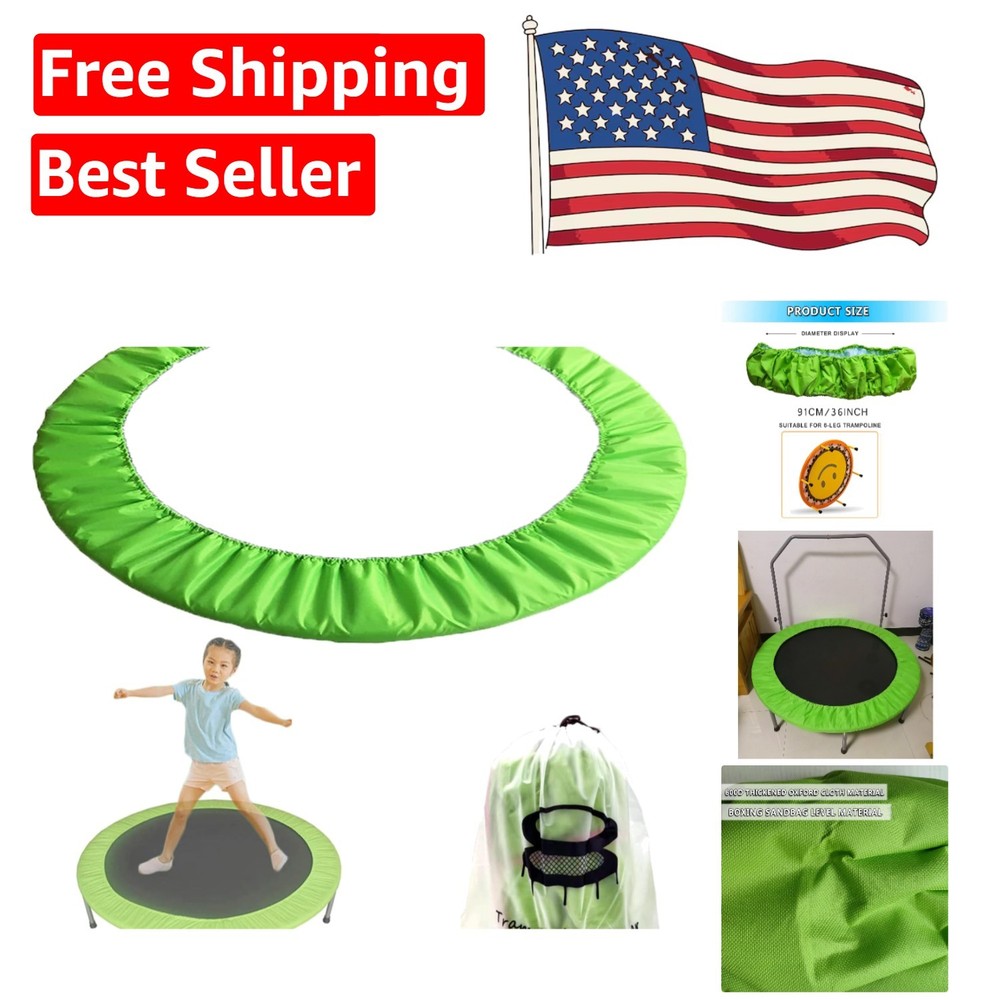 Easy Install 36 Inch Trampoline Safety Cover – Tear-Resistant Oxford Cloth