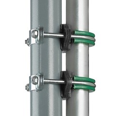 Trampoline Hinge U-Bolt Clamp Connectors for Poles up to 1″ and Legs up to 1.5″