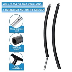 Trampoline Curved Pole Replacement, Universal Curved Enclosure Pole for 10