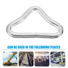 40PCS Trampoline Buckle Zinc Plating Steel V-Ring for Trampoline Strap Bag Clasp