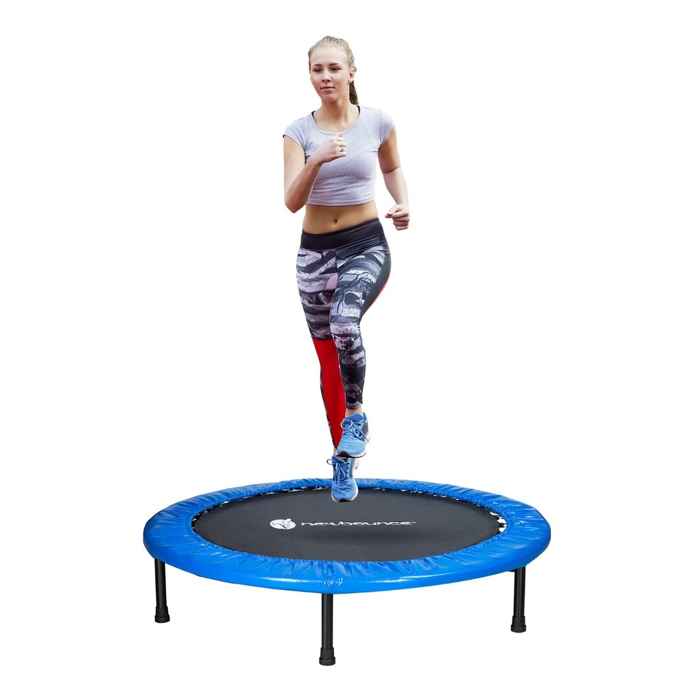 New-Bounce Mini Trampoline – 40″ Foldable Trampoline for Adults – Max of 200 Lbs