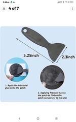Trampoline Repair Kit 4 Inch Circle Patch Mat Hole Tear Fix Easy DIY W/Glue