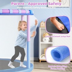 Kids Trampoline Yohood 55 Inch With Enclosure 6 In 1 Outdoor