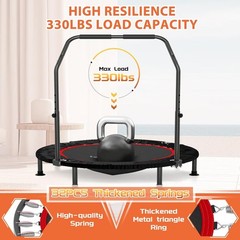 40″ Mini Flodable Spring Rebounder Trampoline Adults Small Exercise Trampoline