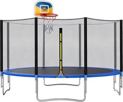 Trampoline Basketball Hoop, Fits Straight Pole Basketball Hoop for Trampoline…