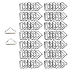 100Pcs 3.8cm Metal Triangular Rings Buckles for Trampoline Replacement Parts