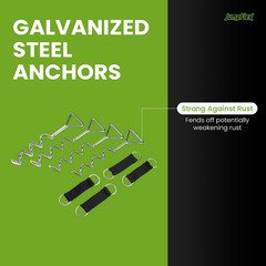 ANCHORKIT – Trampoline Anchor Kit System for High Winds – Heavy Duty Trampoline