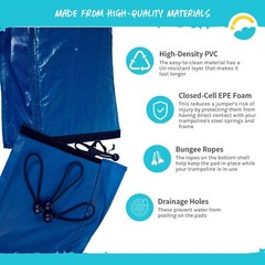 Skybound Two-Piece Easy Install Trampoline Pad Replacements (12, 14, & 15 foot)