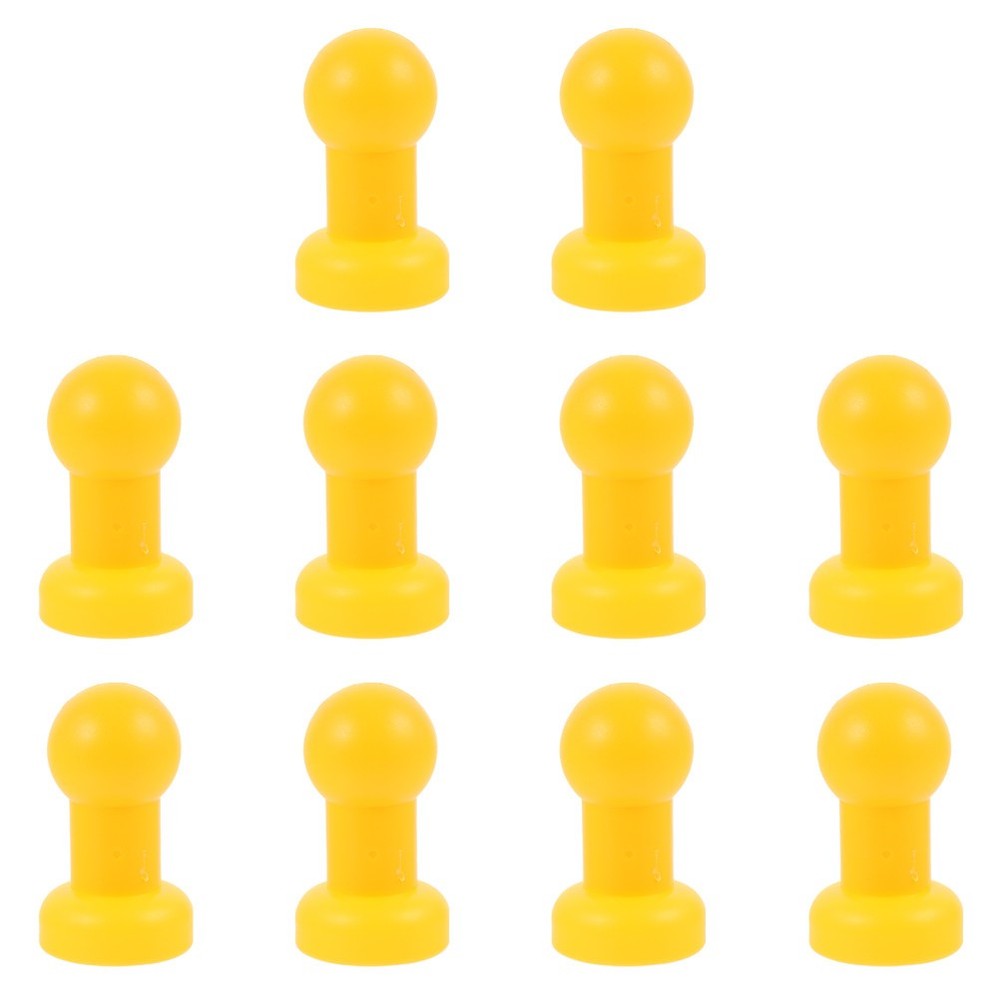 10 Pcs Trampoline Pole Cap Yellow Caps for Poles Replacement Parts