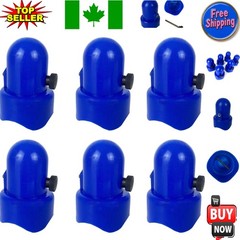 6 Pack Blue Trampoline Pole Caps for 1.5 Inch Poles – Safe Replacement Parts