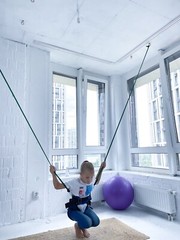 Premium Bungee for Fitnes Experience Home Bungee Playground Set. Outdoor Jumping