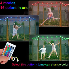 Blinngo-Sport Trampoline Lights, Trampoline LED Lights for 16Ft 14Ft 12Ft 10Ft T