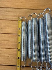 Trampoline Replacement Springs 7” Heavy-Duty Galvanised – Set of 18
