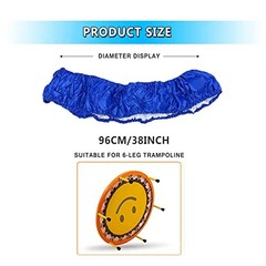 Small Trampoline Spring Cover 38 Inch Replacement Safety Pad for Mini Blue