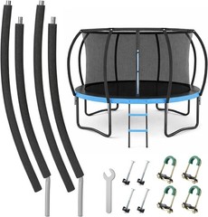 12Pcs Curved Trampoline Poles Replacement Kit for 8 – 16Ft Enclosure Frames