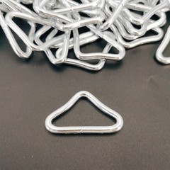 100Pcs 3.8cm Metal Triangular Rings Buckles for Trampoline Replacement Parts