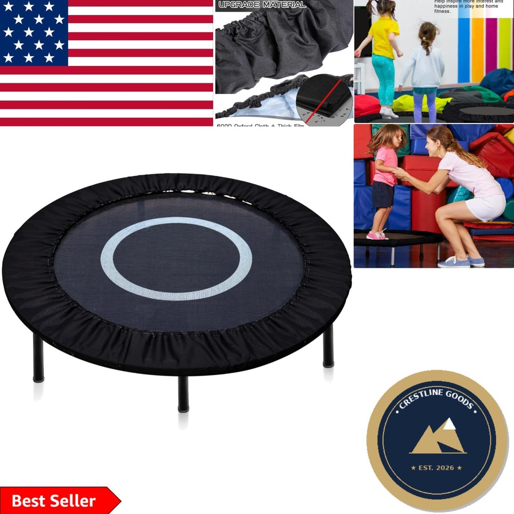 40-Inch Round Trampoline Spring Cover – Durable Safety Protection in Black